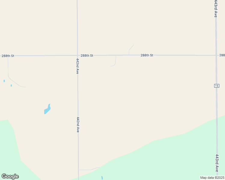 map of restaurants, bars, coffee shops, grocery stores, and more near 44227 288th Street in Freeman