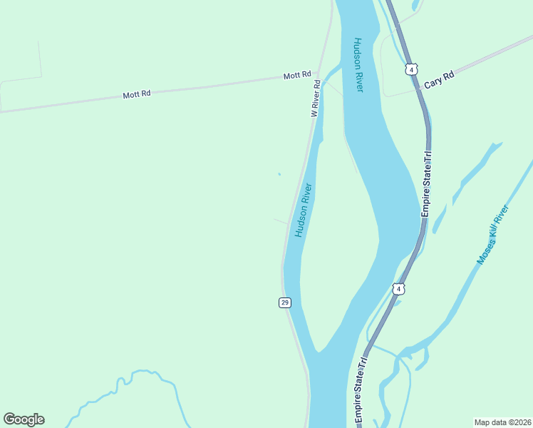 map of restaurants, bars, coffee shops, grocery stores, and more near 1351 West River Road in Gansevoort