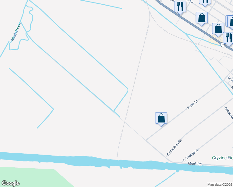 map of restaurants, bars, coffee shops, grocery stores, and more near 6081 Muck Road in Rome