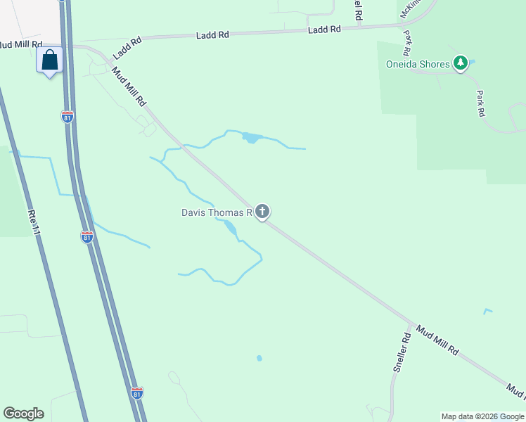 map of restaurants, bars, coffee shops, grocery stores, and more near 5777 Mud Mill Road in Brewerton