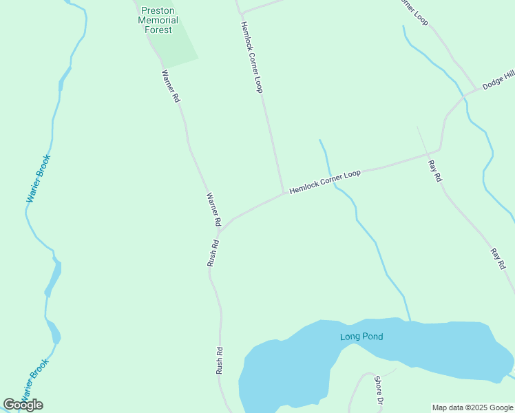 map of restaurants, bars, coffee shops, grocery stores, and more near 1305 Rush Road in Henniker