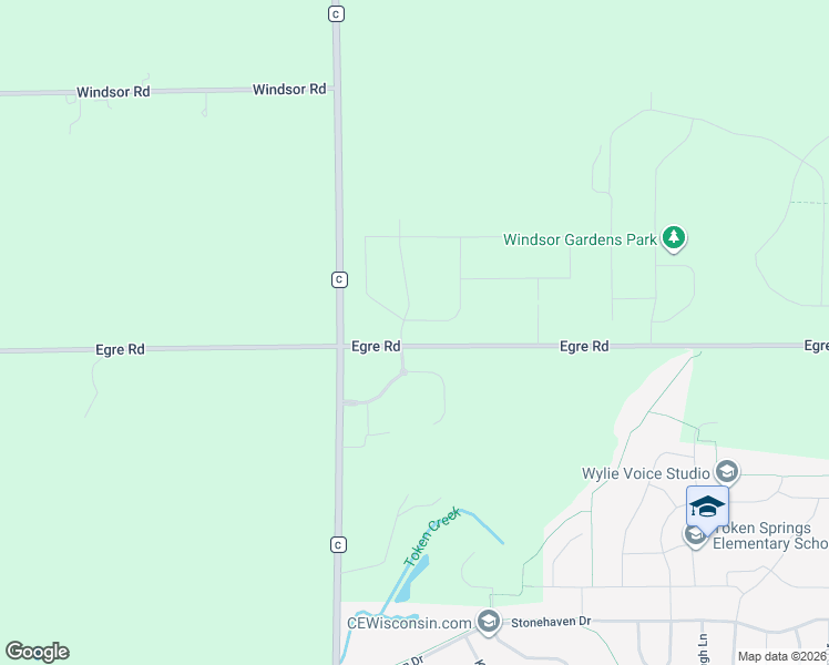 map of restaurants, bars, coffee shops, grocery stores, and more near 3408 Whistling Wind Way in Sun Prairie