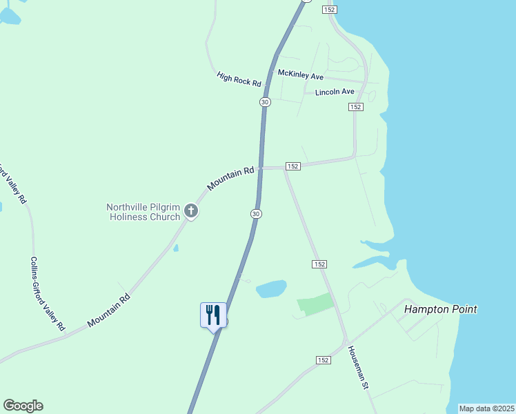 map of restaurants, bars, coffee shops, grocery stores, and more near 865 Highway 30 in Mayfield