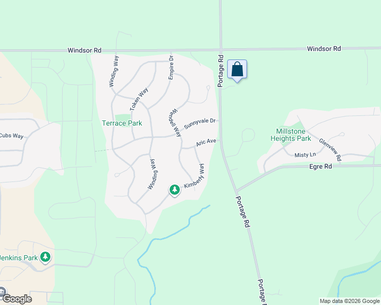 map of restaurants, bars, coffee shops, grocery stores, and more near 3941 Aric Avenue in DeForest