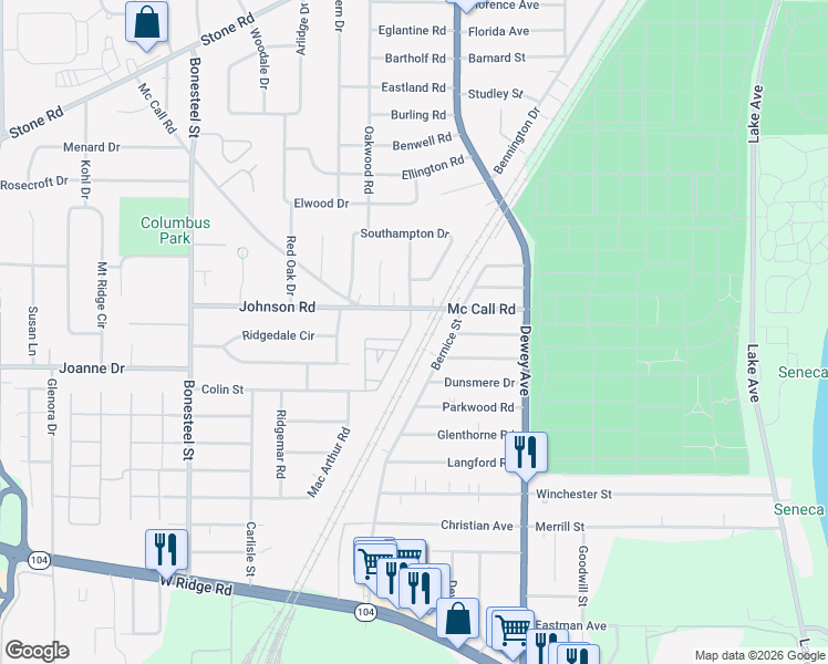map of restaurants, bars, coffee shops, grocery stores, and more near 2 Whitehouse Drive in Greece