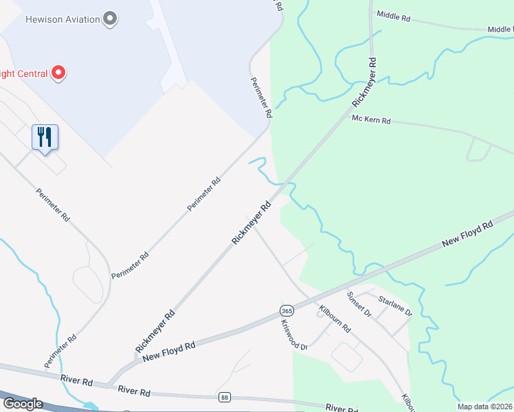 map of restaurants, bars, coffee shops, grocery stores, and more near 7197 Rickmeyer Road in Rome