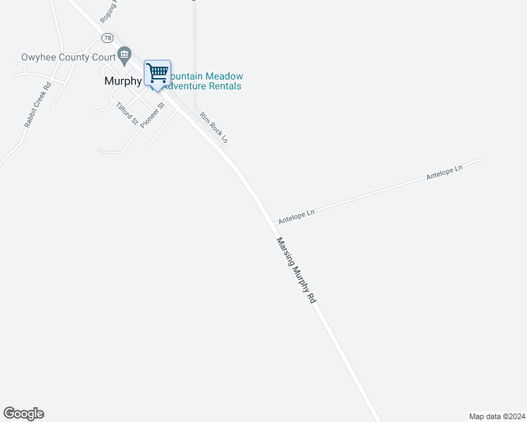 map of restaurants, bars, coffee shops, grocery stores, and more near Owyhee Highway in Murphy