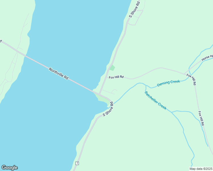 map of restaurants, bars, coffee shops, grocery stores, and more near 934 South Shore Road in Northville
