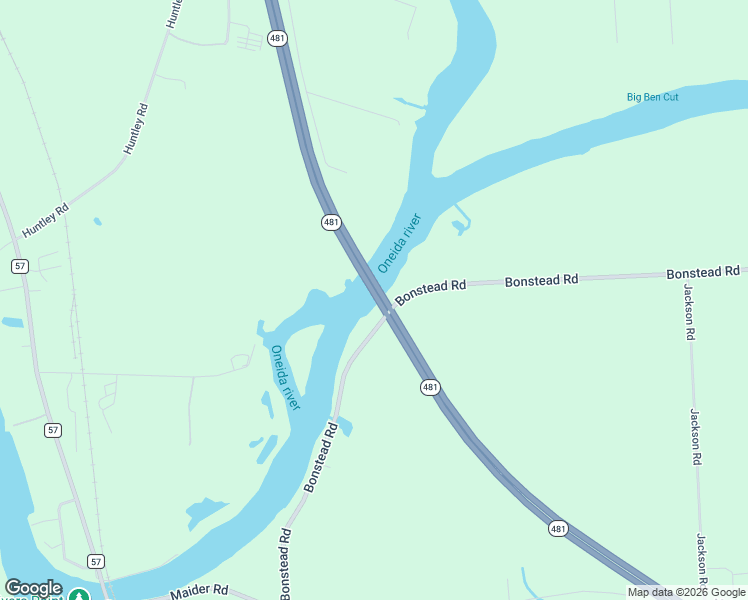 map of restaurants, bars, coffee shops, grocery stores, and more near 2491 New York 481 in Clay