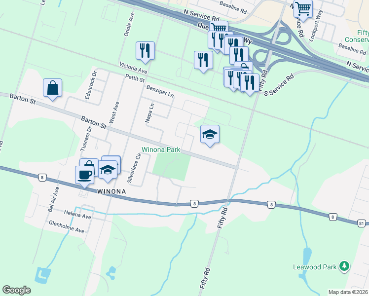 map of restaurants, bars, coffee shops, grocery stores, and more near 4 Foothills Lane in Hamilton