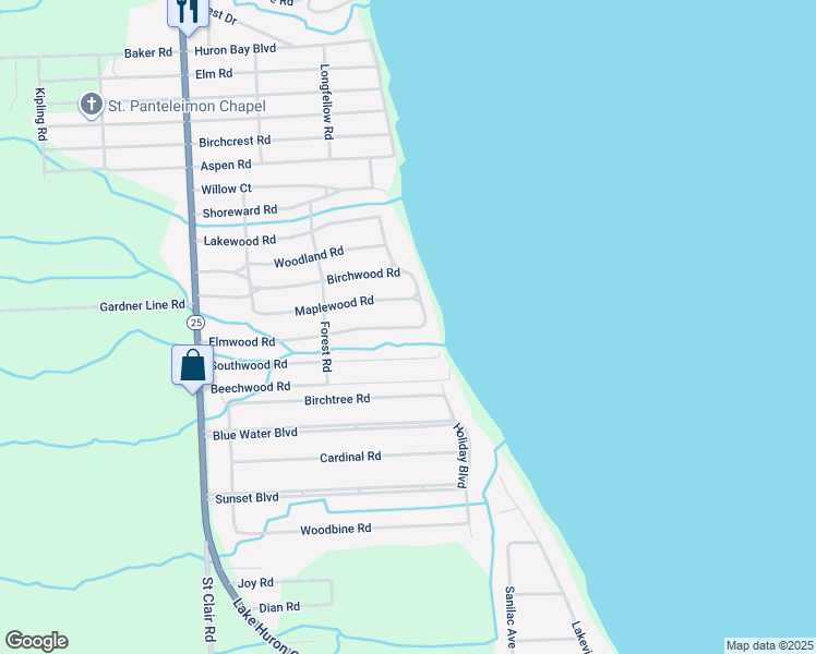 map of restaurants, bars, coffee shops, grocery stores, and more near 7512 Elmwood Road in Lexington