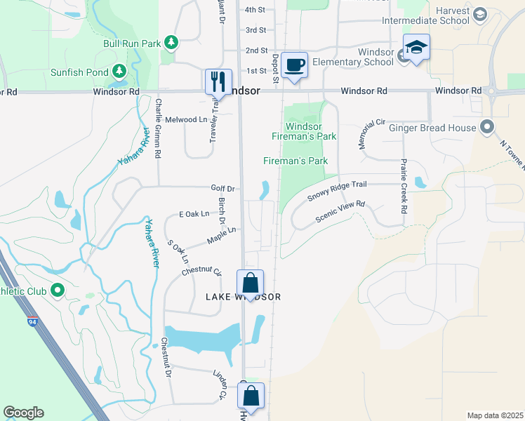 map of restaurants, bars, coffee shops, grocery stores, and more near 6644 Scattergood Lane in Dane County