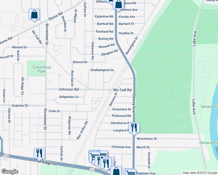 map of restaurants, bars, coffee shops, grocery stores, and more near 2 Whitehouse Drive in Greece