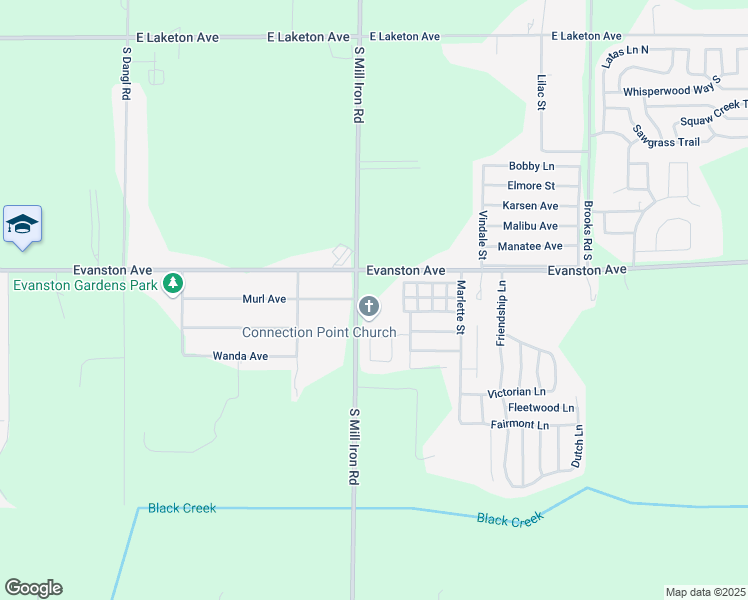 map of restaurants, bars, coffee shops, grocery stores, and more near 2270 South Mill Iron Road in Muskegon