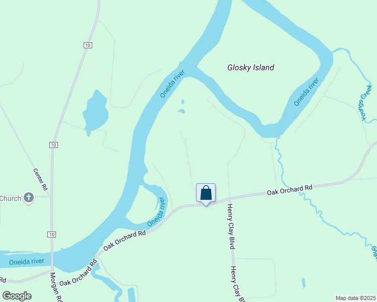 map of restaurants, bars, coffee shops, grocery stores, and more near 4417 Oak Orchard Road in Clay
