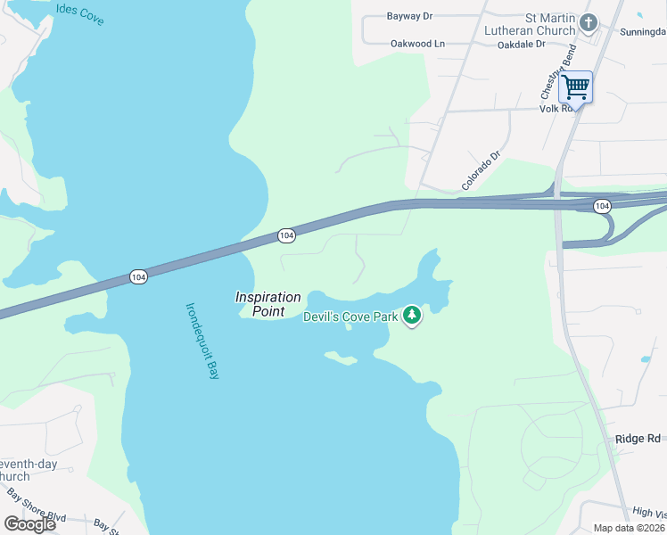 map of restaurants, bars, coffee shops, grocery stores, and more near 237 Inspiration Point Road in Webster