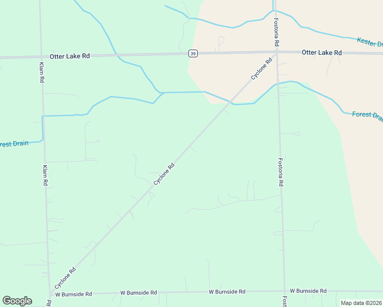 map of restaurants, bars, coffee shops, grocery stores, and more near 6300 Cyclone Road in Otter Lake