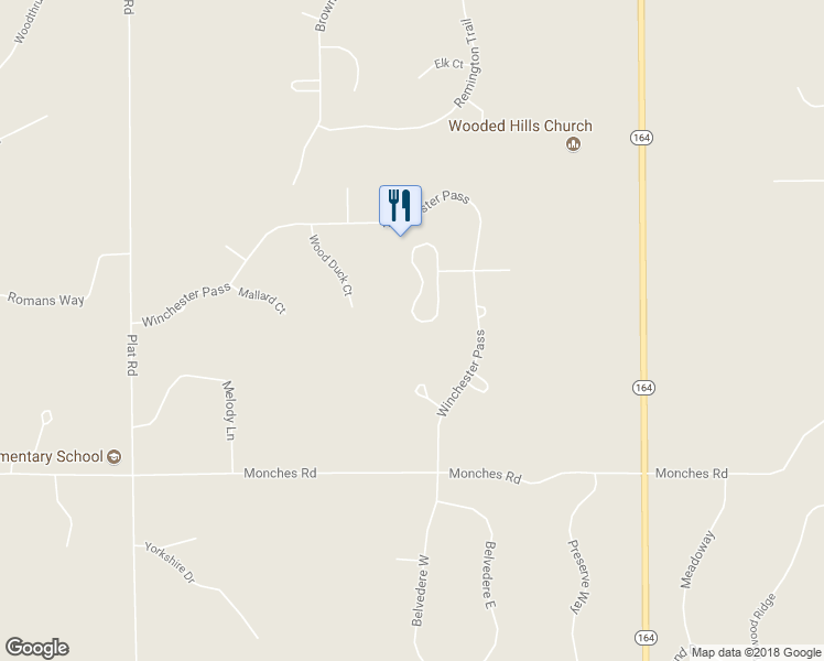 map of restaurants, bars, coffee shops, grocery stores, and more near 4682 Partridge Circle in Colgate