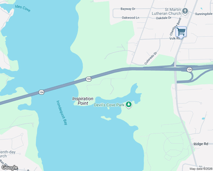 map of restaurants, bars, coffee shops, grocery stores, and more near 237 Inspiration Point Road in Webster