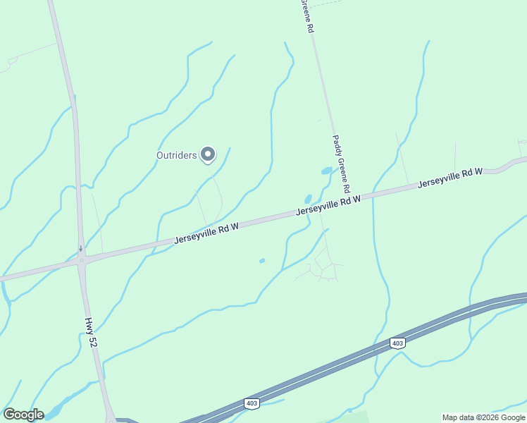 map of restaurants, bars, coffee shops, grocery stores, and more near 1043 Jerseyville Road West in Hamilton