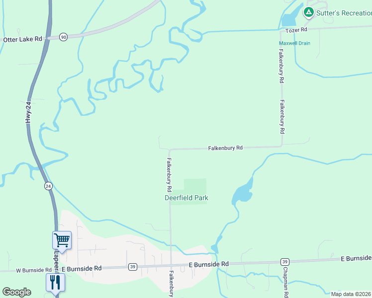 map of restaurants, bars, coffee shops, grocery stores, and more near 6191 Falkenbury Road in North Branch