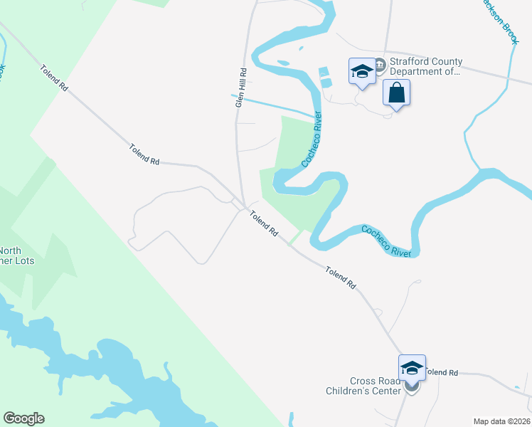 map of restaurants, bars, coffee shops, grocery stores, and more near 581 Tolend Road in Dover