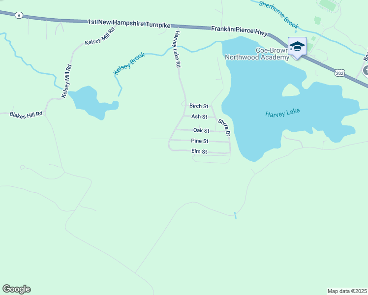 map of restaurants, bars, coffee shops, grocery stores, and more near 8 Elm Street in Northwood