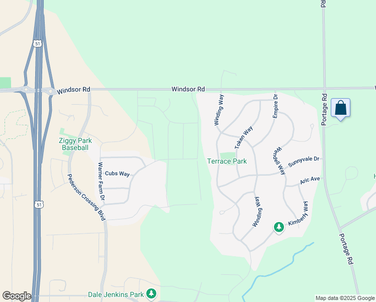 map of restaurants, bars, coffee shops, grocery stores, and more near 6653 Forest Park Drive in Dane County