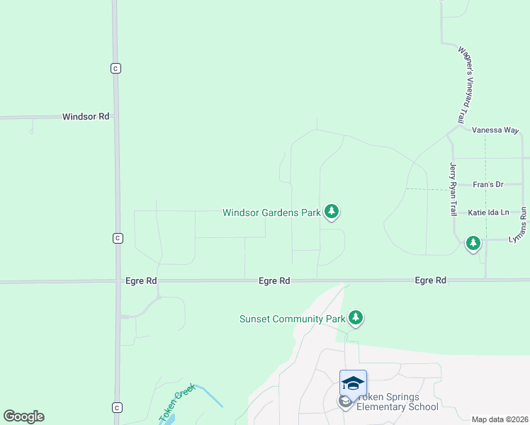 map of restaurants, bars, coffee shops, grocery stores, and more near 6616 Prairie Hill Drive in Sun Prairie