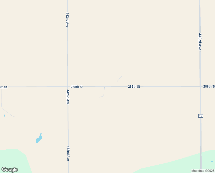 map of restaurants, bars, coffee shops, grocery stores, and more near 44227 288th Street in Freeman