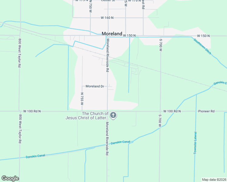 map of restaurants, bars, coffee shops, grocery stores, and more near 115 North 740 West in Blackfoot
