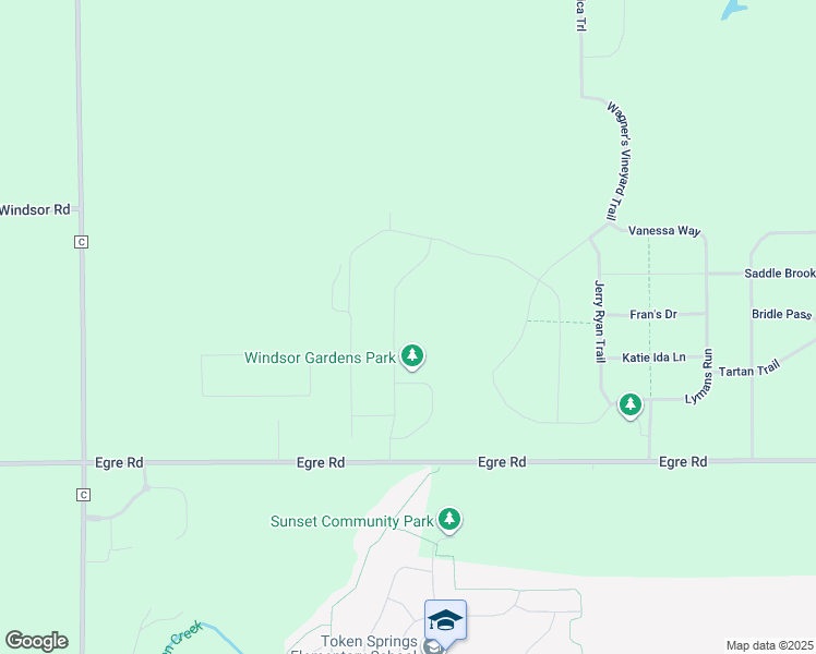 map of restaurants, bars, coffee shops, grocery stores, and more near 6668 Covered Bridge Trail in Sun Prairie