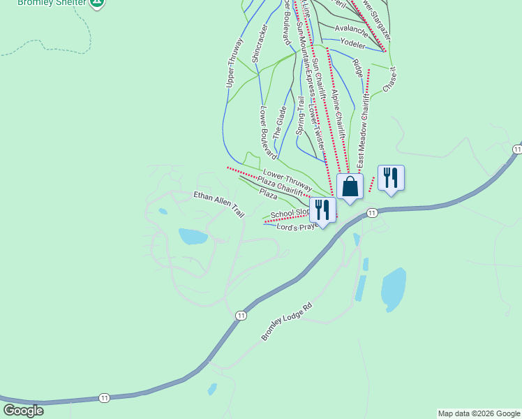 map of restaurants, bars, coffee shops, grocery stores, and more near 72 The Pines in Peru