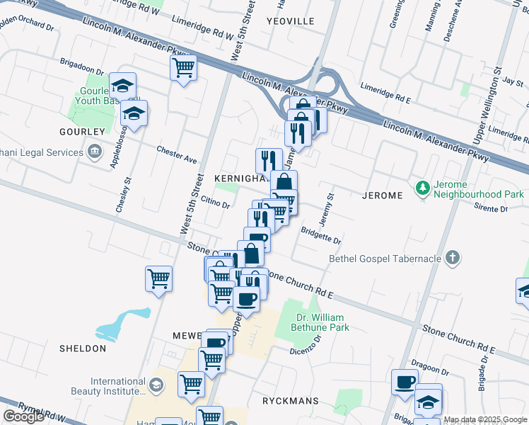 1276 Upper James Street, Hamilton ON Walk Score