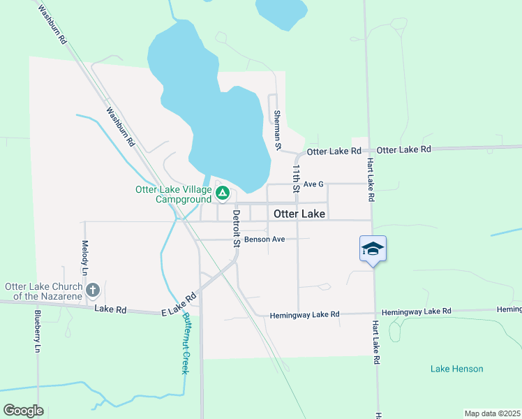 map of restaurants, bars, coffee shops, grocery stores, and more near 5815 Genesee Avenue in Otter Lake