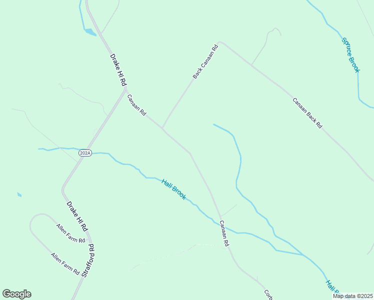 map of restaurants, bars, coffee shops, grocery stores, and more near Canaan Road in Strafford