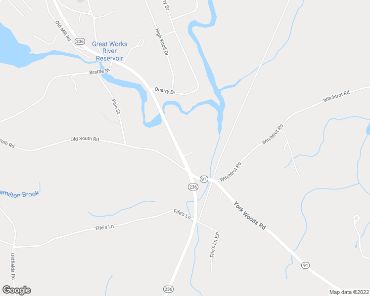 map of restaurants, bars, coffee shops, grocery stores, and more near 143 Dow Highway in South Berwick