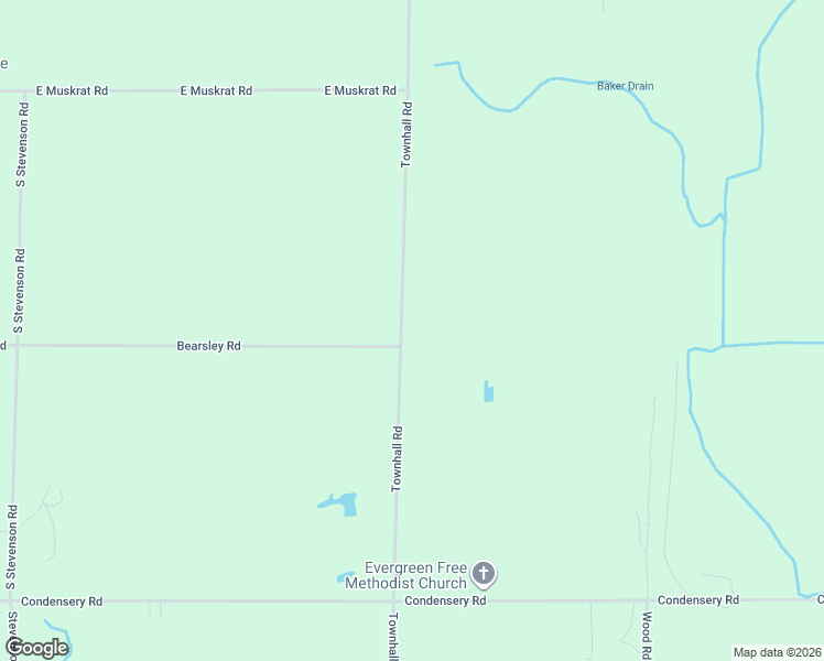 map of restaurants, bars, coffee shops, grocery stores, and more near 5485 Townhall Road in Sheridan