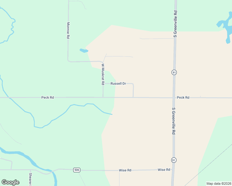 map of restaurants, bars, coffee shops, grocery stores, and more near 9401 Peck Road in Greenville