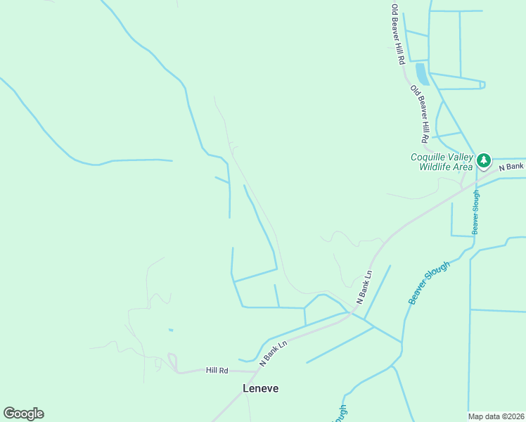 map of restaurants, bars, coffee shops, grocery stores, and more near Old Railroad Grade Road in Coquille