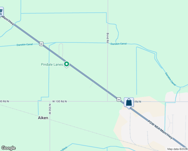 map of restaurants, bars, coffee shops, grocery stores, and more near 116 Bond Road in Blackfoot