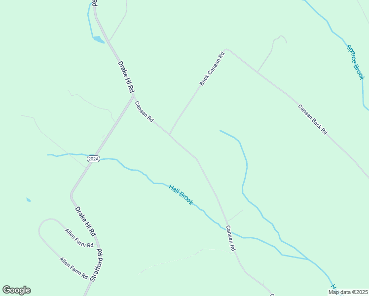 map of restaurants, bars, coffee shops, grocery stores, and more near Canaan Road in Strafford