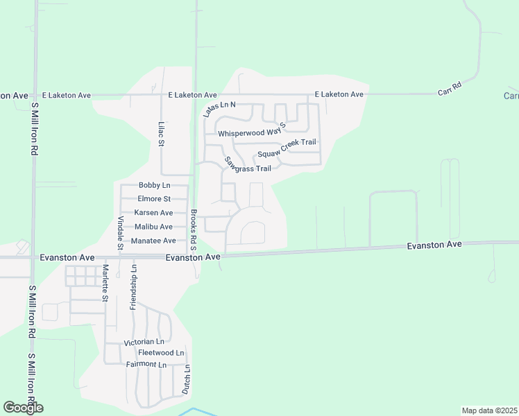 map of restaurants, bars, coffee shops, grocery stores, and more near 2043 Summergreen East Court in Muskegon