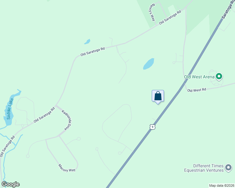 map of restaurants, bars, coffee shops, grocery stores, and more near 27 Hidden Pond Road in Gansevoort