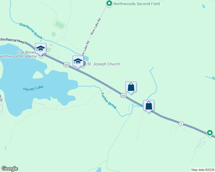 map of restaurants, bars, coffee shops, grocery stores, and more near U.S. 4 in Northwood