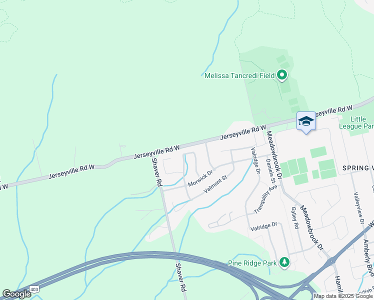 map of restaurants, bars, coffee shops, grocery stores, and more near 70 Moore Crescent in Hamilton
