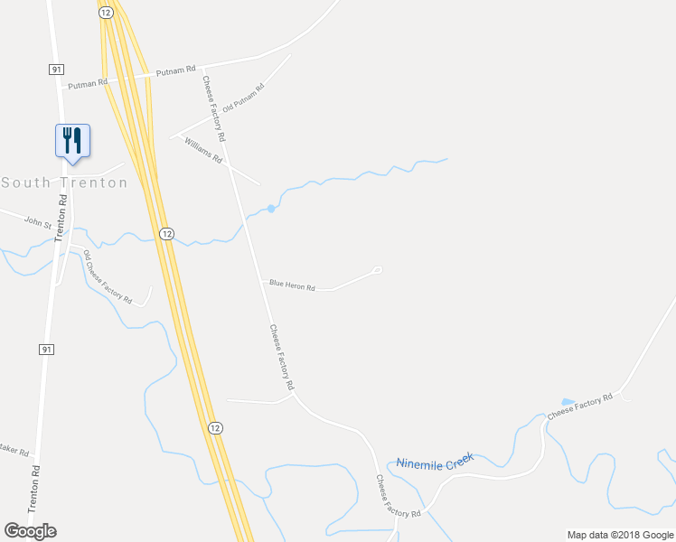 map of restaurants, bars, coffee shops, grocery stores, and more near 35 Blue Heron Drive in Barneveld