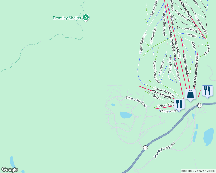 map of restaurants, bars, coffee shops, grocery stores, and more near 151 Ridges Way in Peru