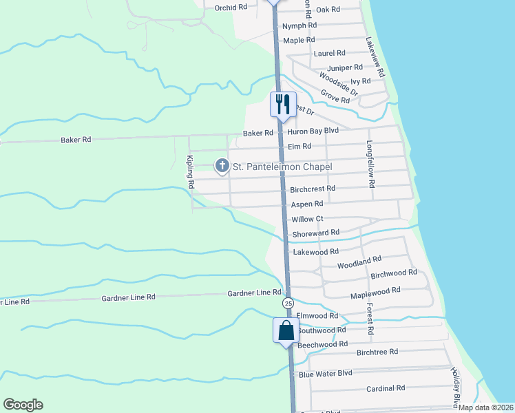 map of restaurants, bars, coffee shops, grocery stores, and more near 7176 Aspen Road in Lexington