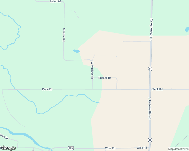 map of restaurants, bars, coffee shops, grocery stores, and more near 9461 Russell Drive in Greenville